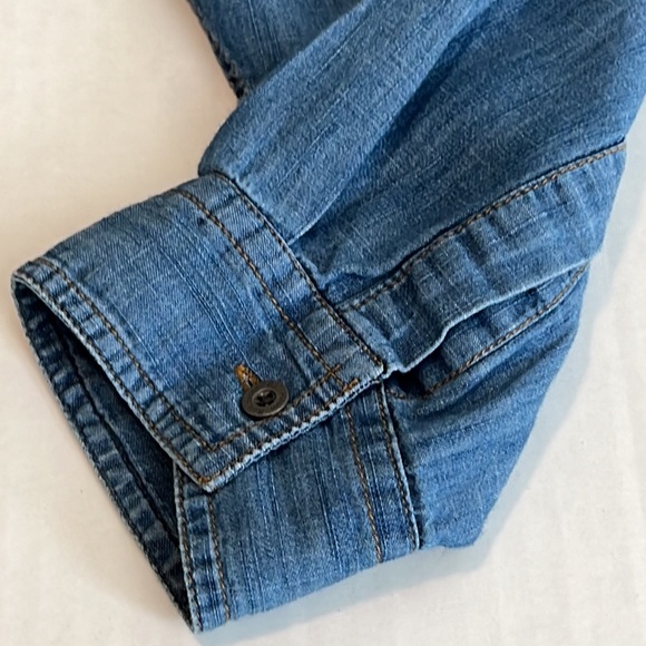 RUFF HEWN || Chambray Long Sleeve Tunic Top. Sz. - Picture 9 of 9